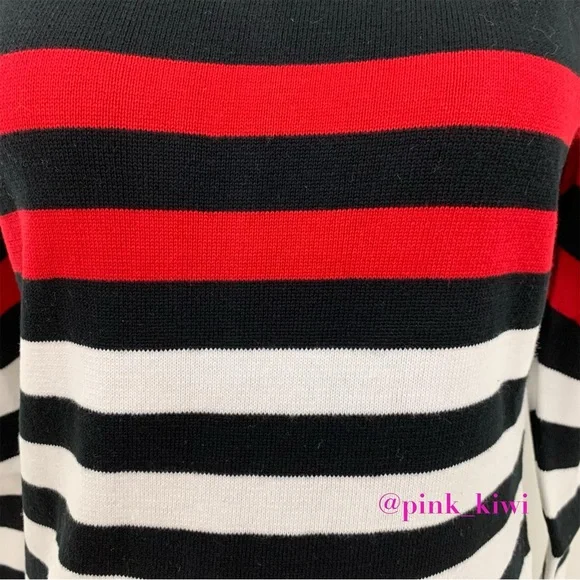 🆑 Area Stars Crewneck Racer Stripe Sweater Dress - Picture 5 of 14
